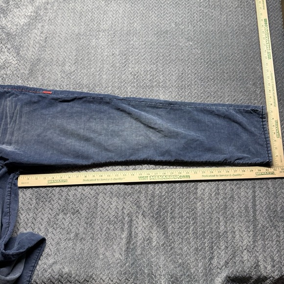 True Religion Ricky Super T Men 40x31.5 Corduroy Micro Indigo Red Stitching Flap - Picture 14 of 14